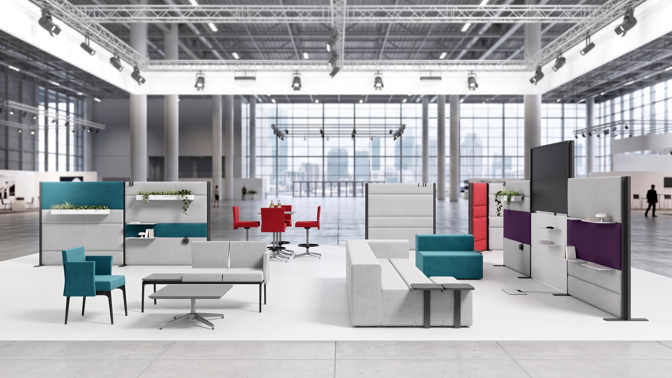 LYRA modular furniture in a live event setting